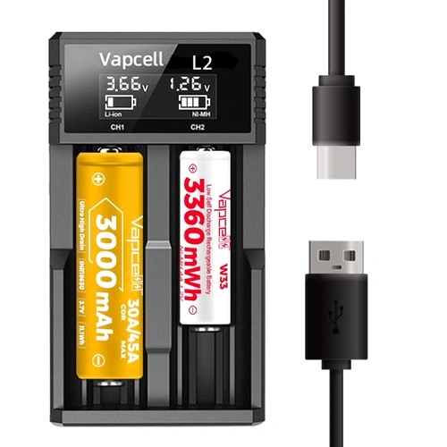 Зарядно устройство Vapcell L2 ➤ топ цена ➤ sorbe.bg