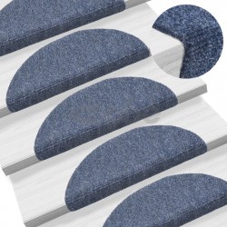 Самозалепващи стелки за стъпала, 15 бр, 54x16x4 см, сини