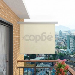 Вертикална тента за балкон мултифункционална 150х200 см кремава