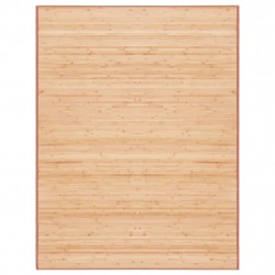 Бамбуков килим, 150x200 см, кафяв