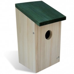 Къщи за птици, 8 бр, дърво, 12x12x22 см
