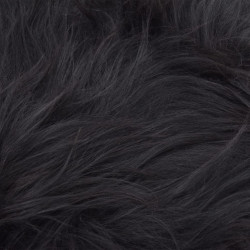Исландска овча кожа, черна, 70х110 см