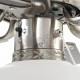 Декоративен вентилатор за таван с осветление, 82 см, тъмнокафяв