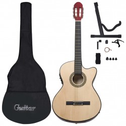 Комплект уестърн китара с еквалайзер и 6 струни, 12 части    
