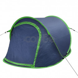 Pop up къмпинг палатка за 2 души нейви/зелено