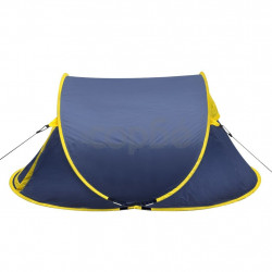 Pop up къмпинг палатка за 2 души нейви/жълто