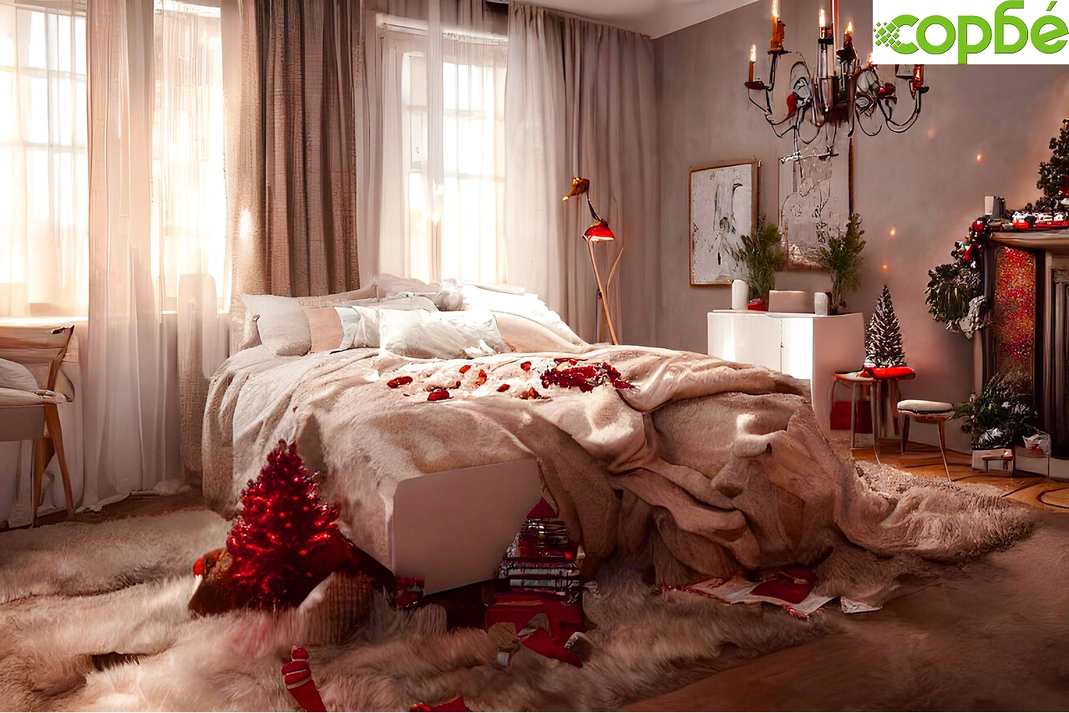 Коледна спалня - как да я украсим