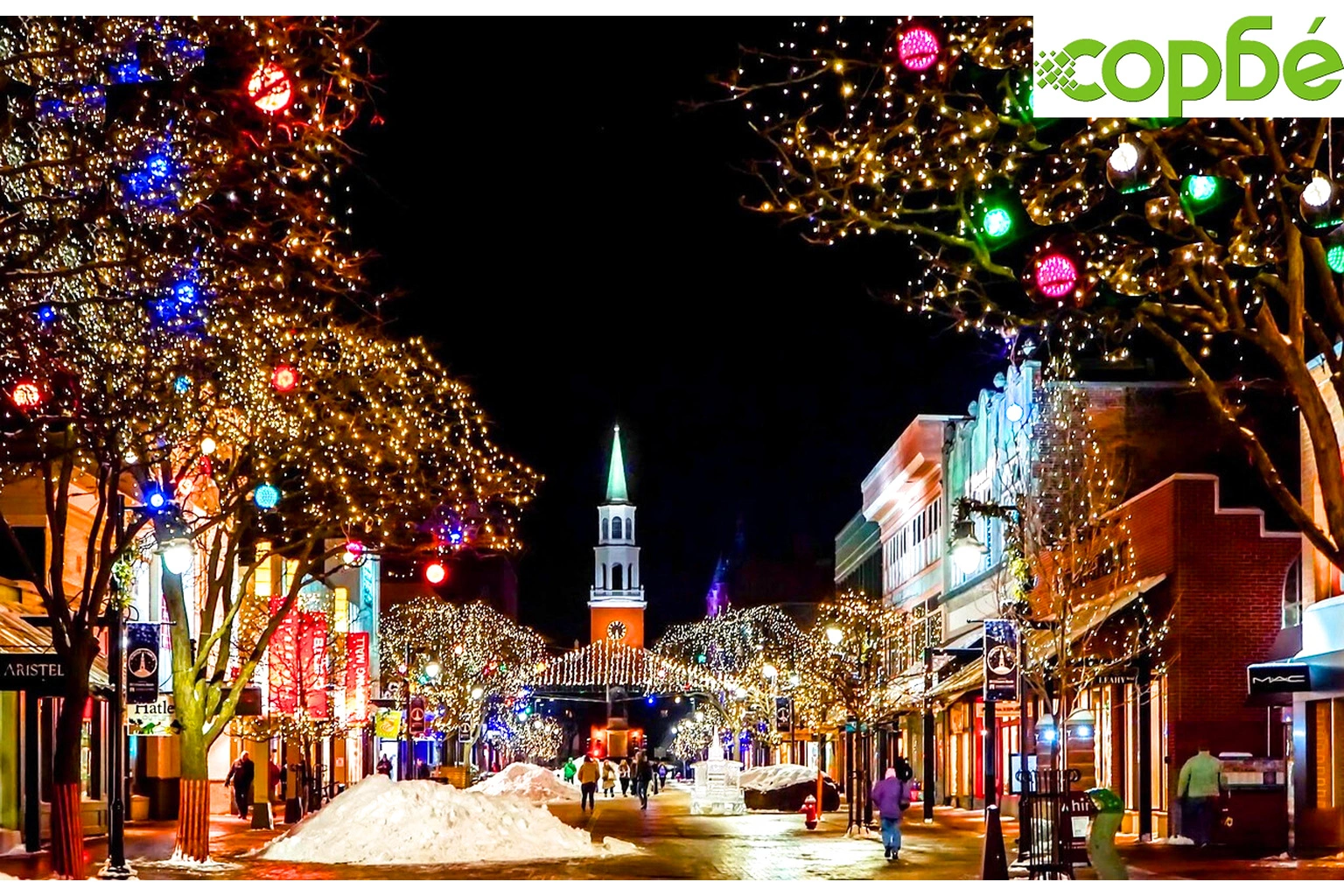 Коледна украса за балкона и градината