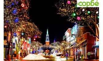 Коледна украса за балкона и градината