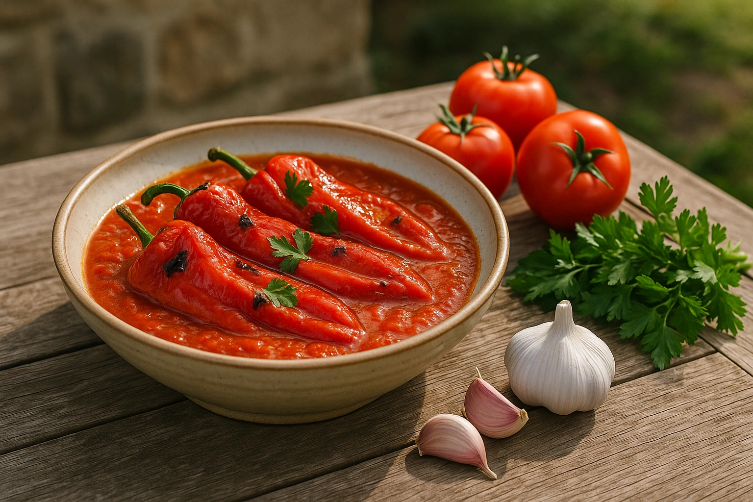 Чушки с доматен сос