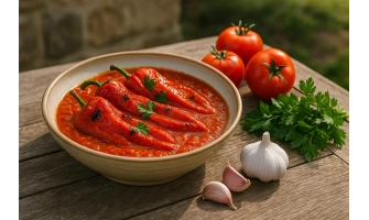 Чушки с доматен сос