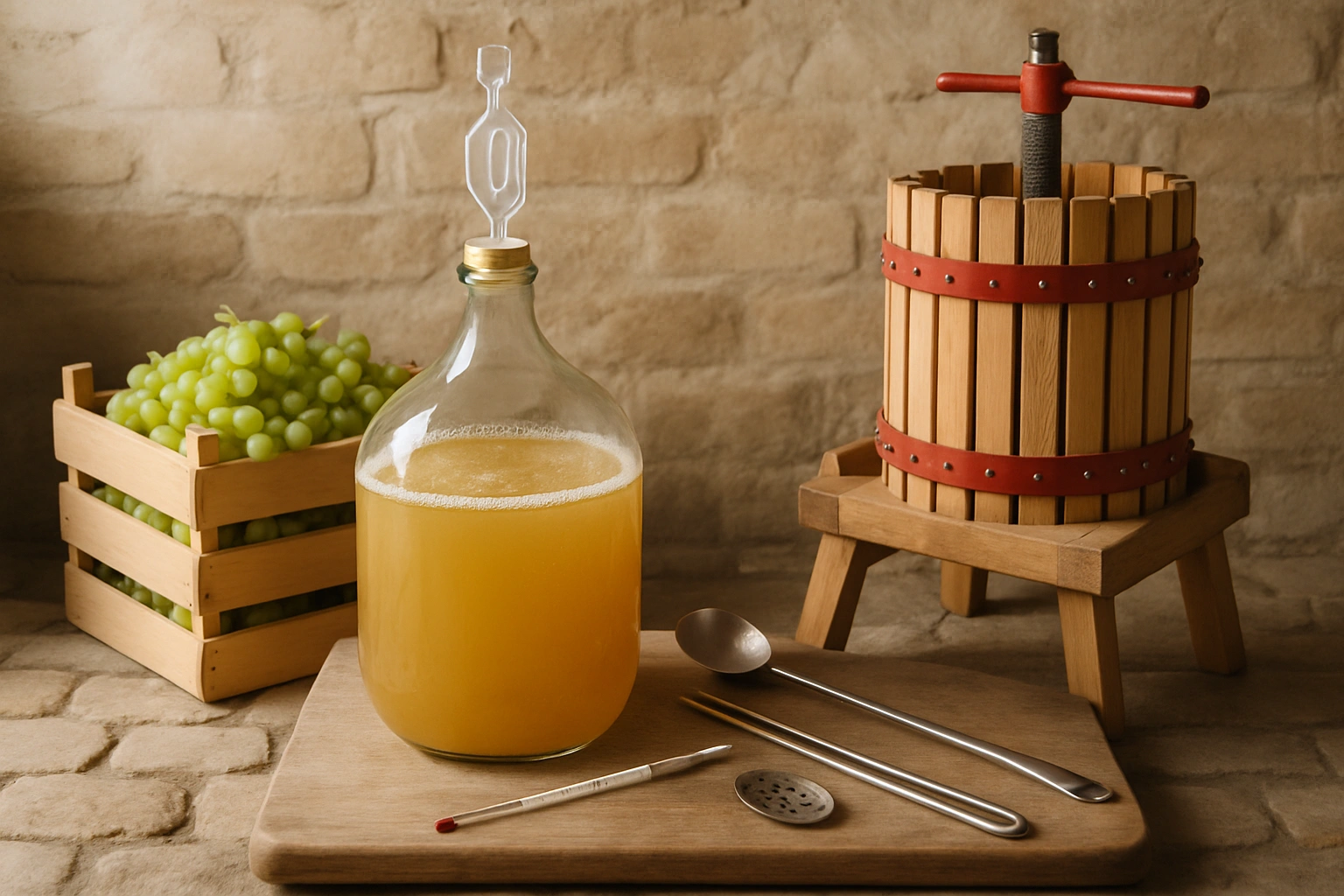 Как се прави бяло вино в бидон