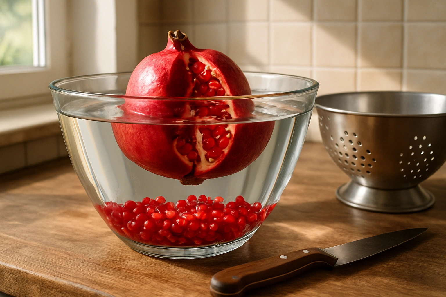 Как се реже нар