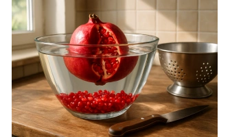 Как се реже нар