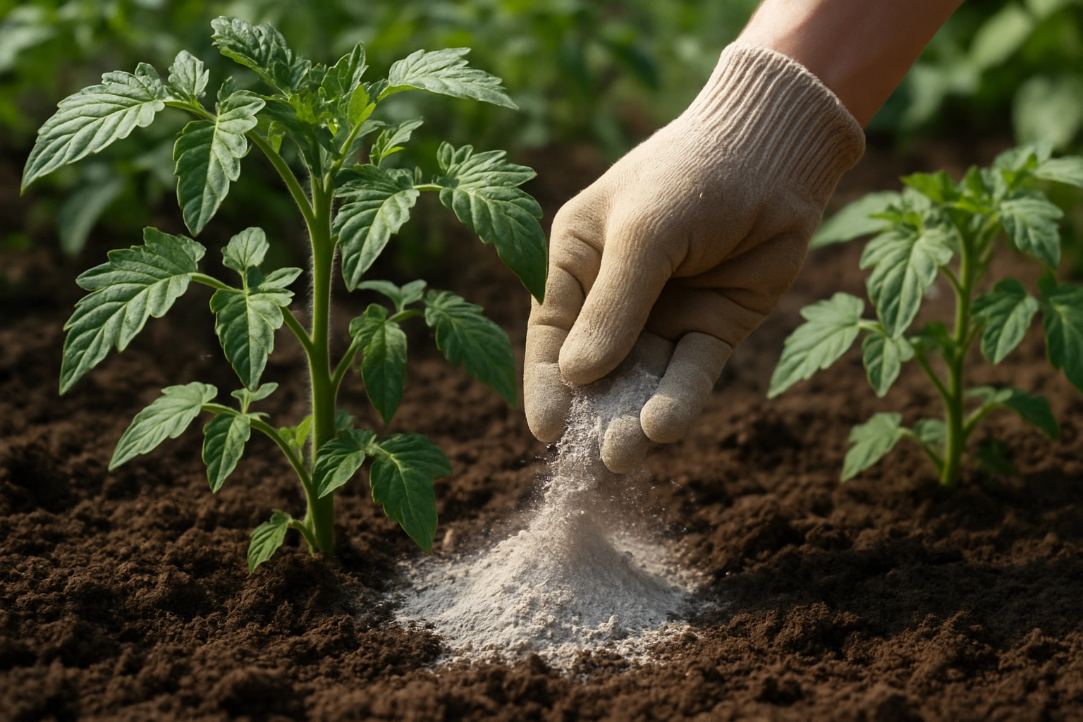 Каменно брашно за домати