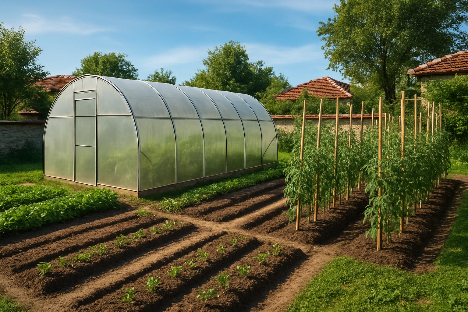 Коя оранжерия е най-подходяща за двор?