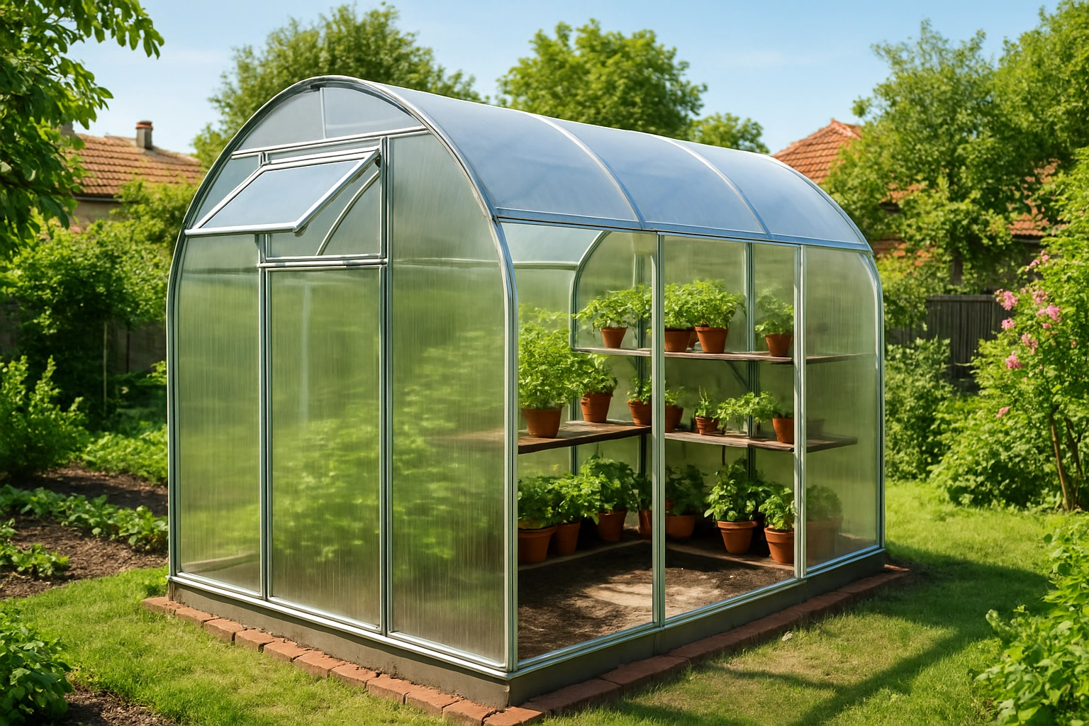 Коя оранжерия е най-подходяща за малък двор ?