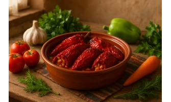 Пълнени чушки с боб