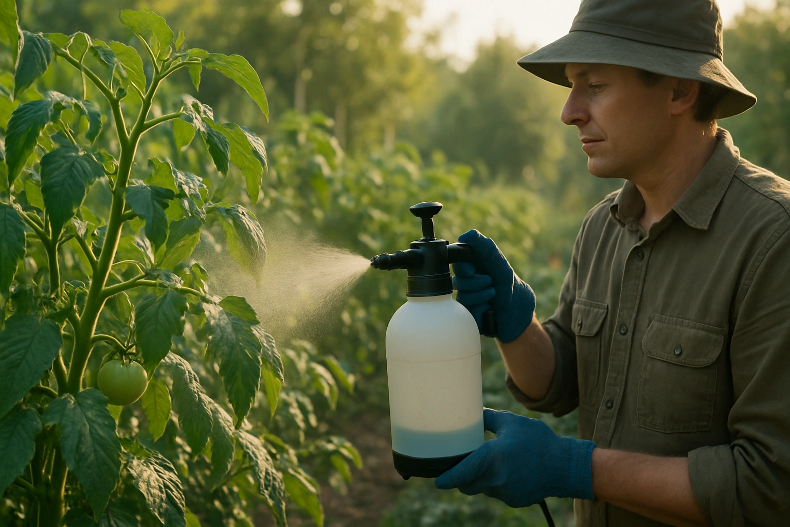 Пръскане на домати със сода бикарбонат