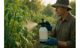 Пръскане на домати със сода бикарбонат
