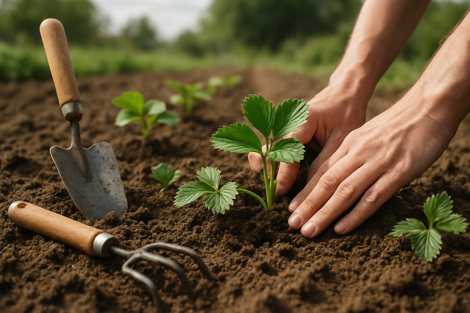 Пролетно засаждане на ягоди