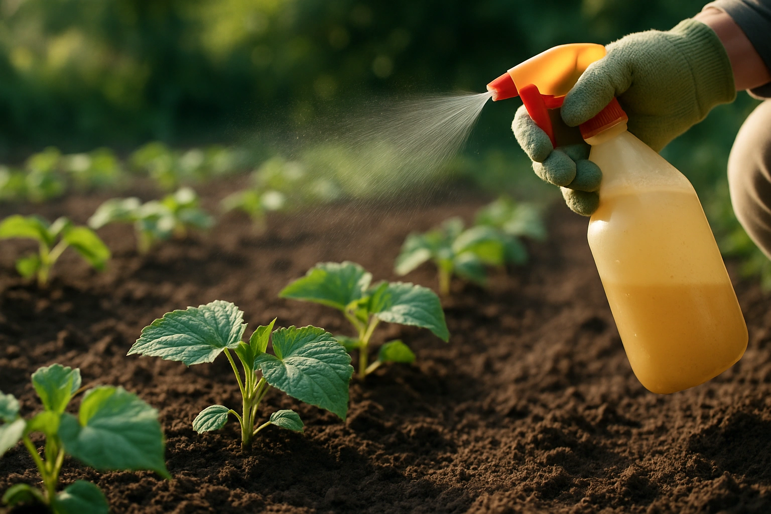 С какво се пръскат краставиците след засаждане