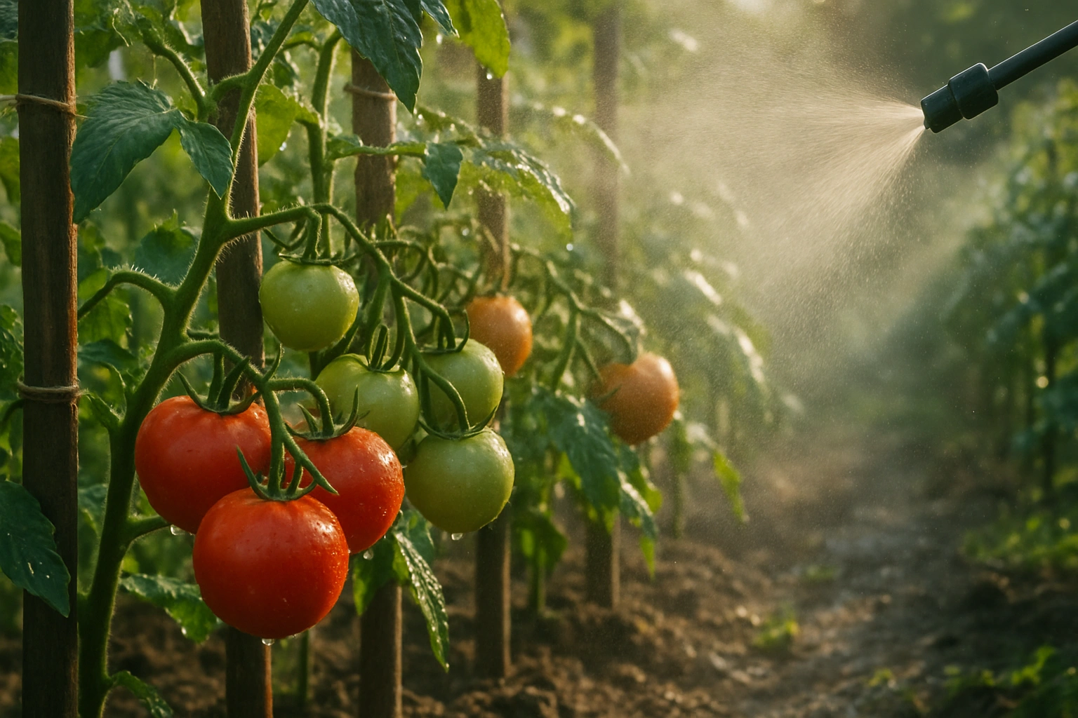 Схема за пръскане на домати