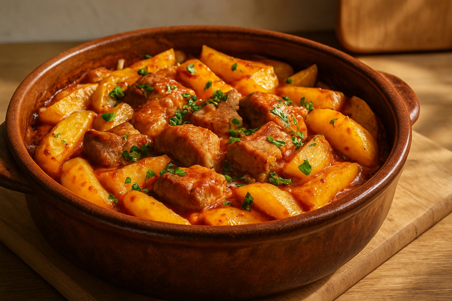 Свинско с картофи