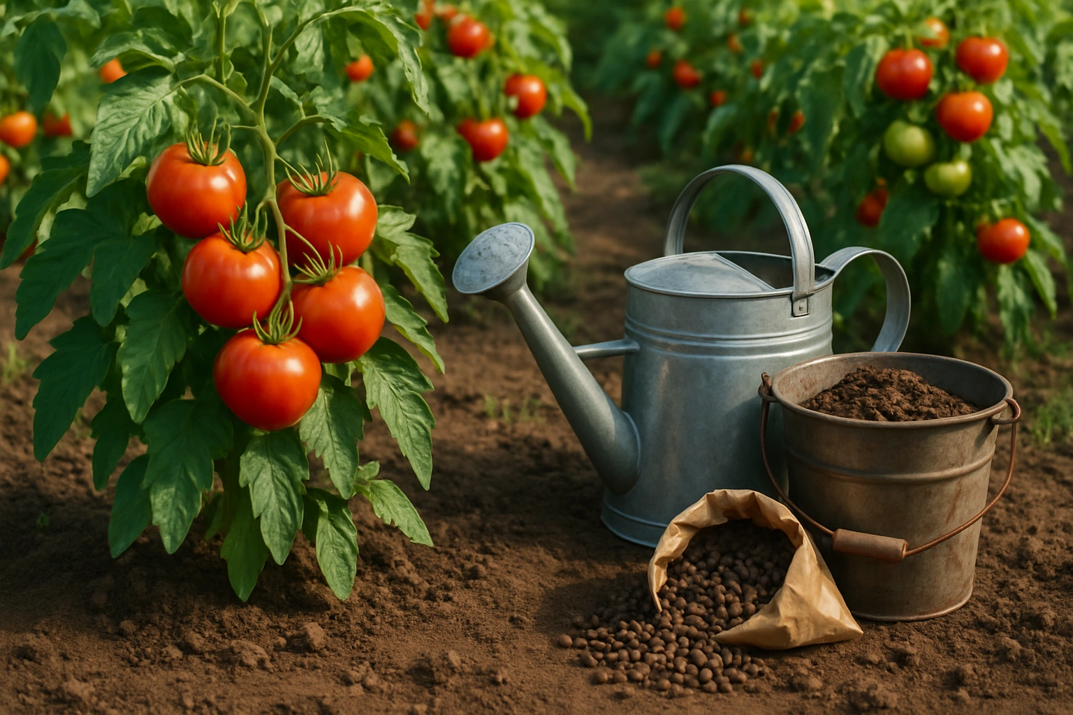 Торене на домати с птича тор