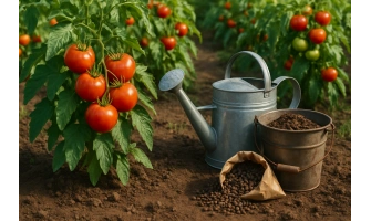 Торене на домати с птича тор