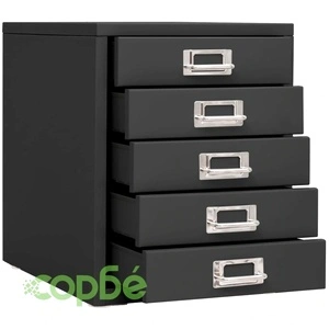 Офис шкаф, антрацит, 28x35x35 см, метал