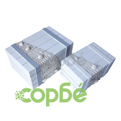 Кутия дървена бяла с морски мотиви ➤ топ цена ➤ sorbe.bg