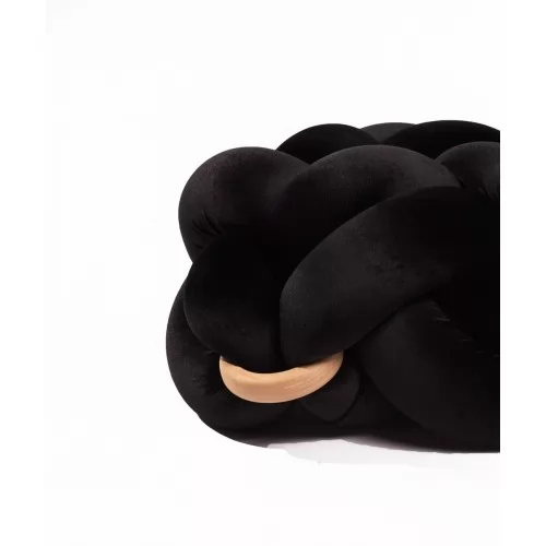 Пуф табуретка черно кадифе ➤ топ цена ➤ sorbe.bg