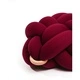 Пуф табуретка микрофибър бордо