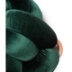 Пуф табуретка зелено кадифе