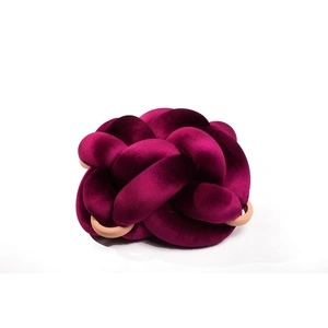 Пуф табуретка лилаво кадифе