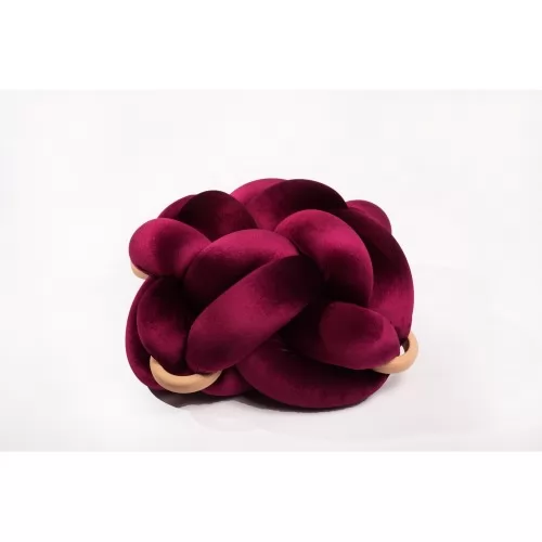 Пуф табуретка лилаво кадифе ➤ топ цена ➤ sorbe.bg