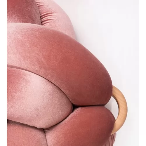 Пуф табуретка розово кадифе ➤ топ цена ➤ sorbe.bg