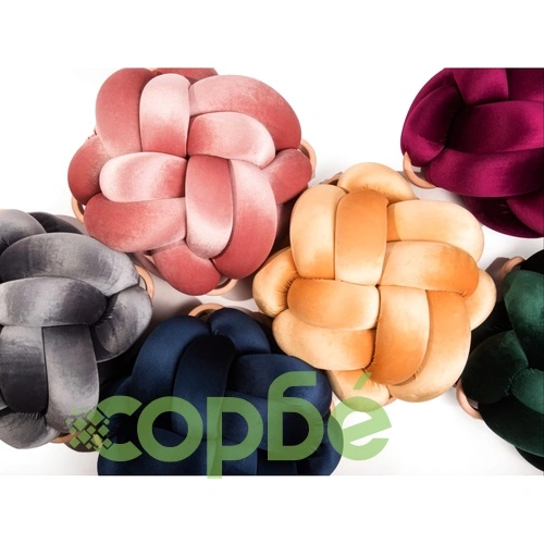 Пуф табуретка розово кадифе ➤ топ цена ➤ sorbe.bg