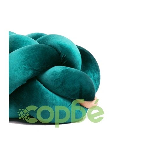 Пуф табуретка тюркоаз кадифе ➤ топ цена ➤ sorbe.bg