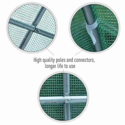 Оранжерия Сорбе Класик 2.0 с 2 врати с армиран найлон 18 кв.м. ➤ топ цена ➤ sorbe.bg