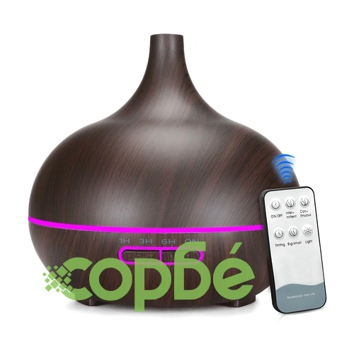 Овлажнител и ароматизатор 400ml капацитет, без тампон, с таймер, LED осветление и дистанционно управление ➤ топ цена ➤ sorbe.bg
