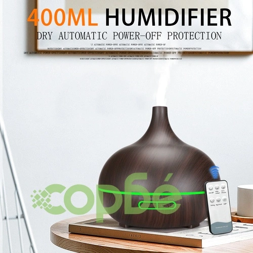 Овлажнител и ароматизатор 400ml капацитет, без тампон, с таймер, LED осветление и дистанционно управление ➤ топ цена ➤ sorbe.bg