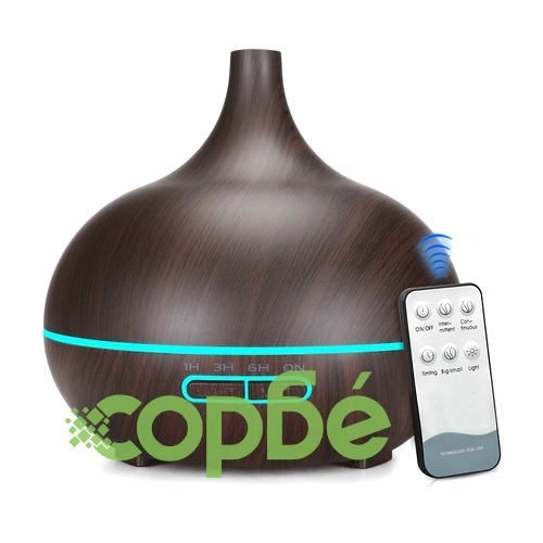 Овлажнител и ароматизатор 400ml капацитет, без тампон, с таймер, LED осветление и дистанционно управление ➤ топ цена ➤ sorbe.bg