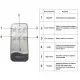 Овлажнител и ароматизатор 300 мл капацитет, USB, с тампон,LED светлини и дистанционно управление