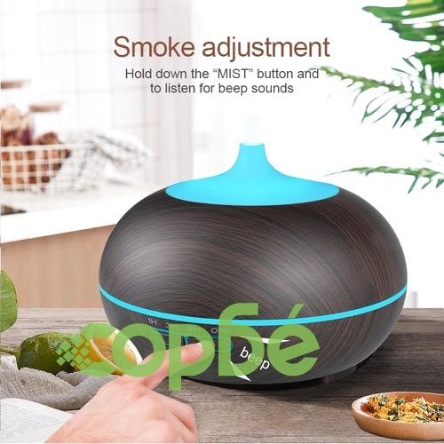 Овлажнител и ароматизатор 400ml капацитет, без тампон, с таймер, LED осветление и дистанционно управление ➤ топ цена ➤ sorbe.bg