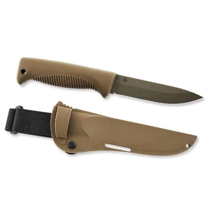 Нож Peltonen M07 Ranger Puukko 80CrV2 PTFE Cerakote Coyote TPE Composite Sheath