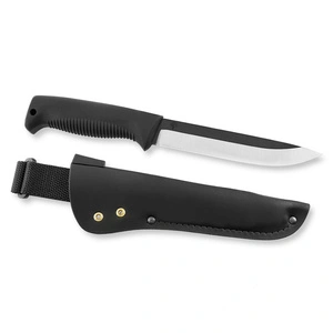 Нож Peltonen Knives Sissipuukko M95 Uncoated 80CrV2 TPE Black Leather Sheath