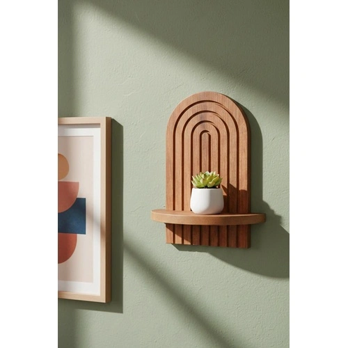 Стенен рафт Artmtkwll1, дъб, MDF, 26x35 см ➤ топ цена ➤ sorbe.bg