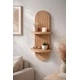 Стенен рафт Artmtkwll2, дъб, MDF, 70 см